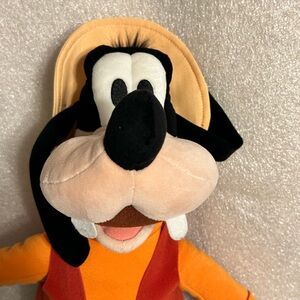 Disney Plush Dog Toy with Hat - Black, White, Orange